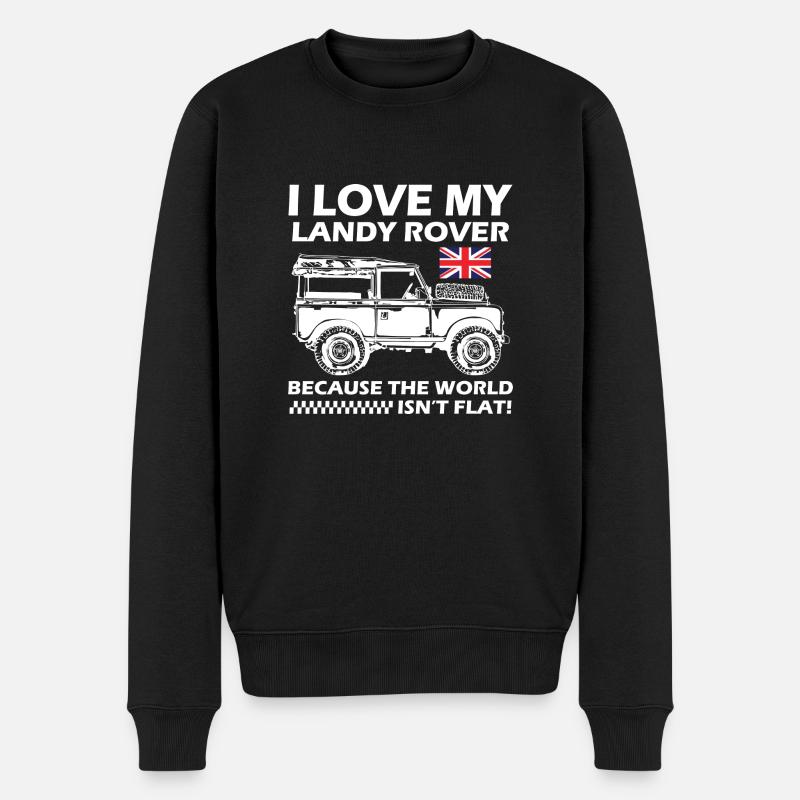 Landy Rover j’adore mon OFFROAD Defender Custom 4x4 - Pull Premium bio Homme - noir