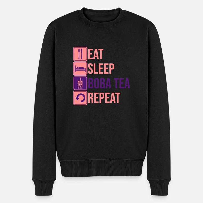 Manger sleep Boba Tea - Pull Premium bio Homme - noir