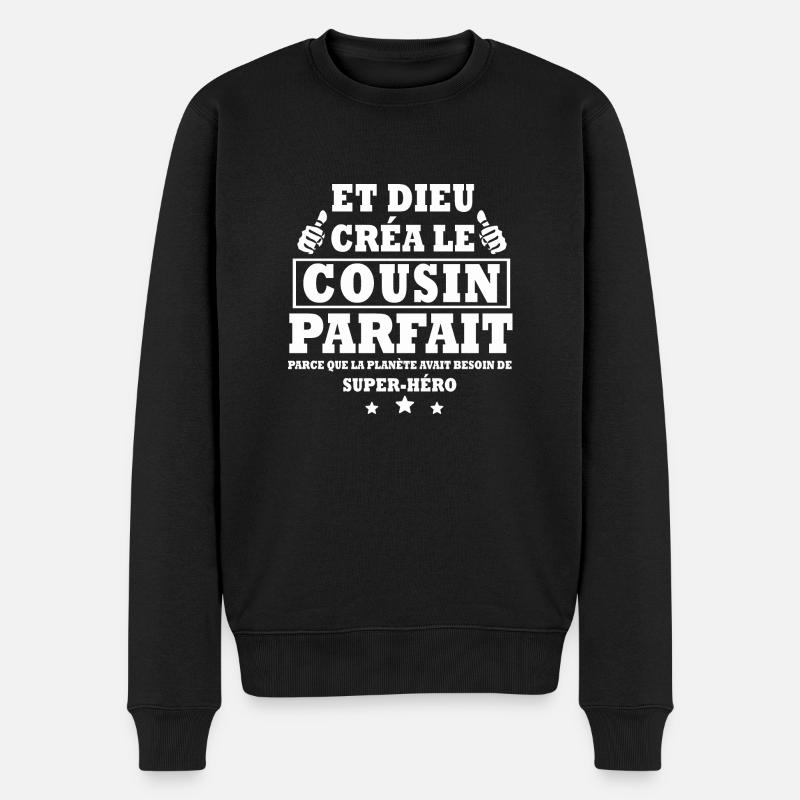 cousin parfait - Pull Premium bio Homme - noir