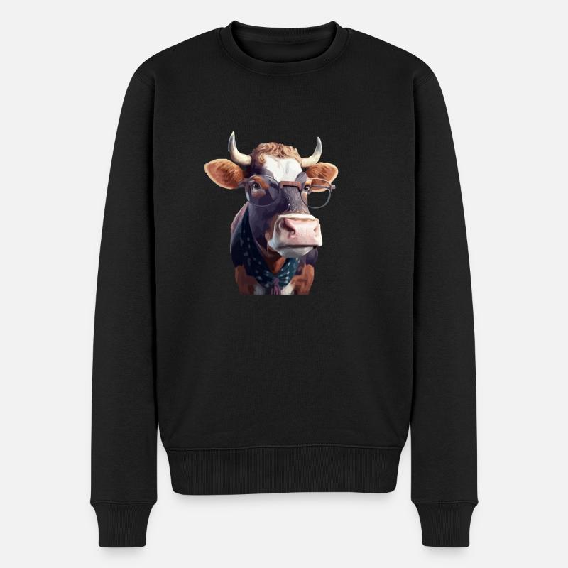 Madame la vache - Pull Premium bio Homme - noir