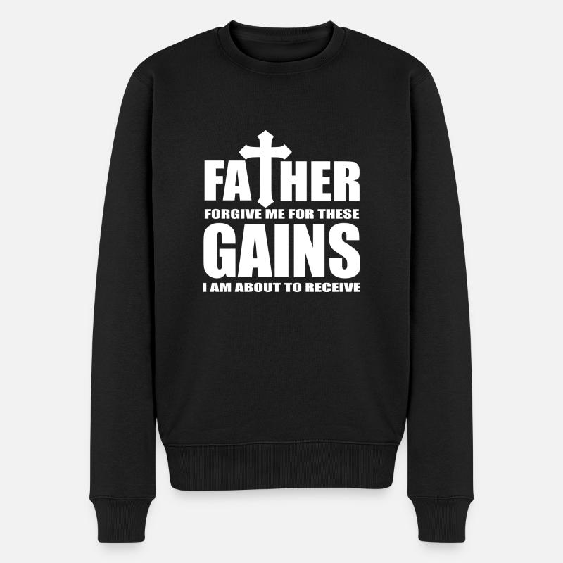 Gains reçus devis - Pull Premium bio Homme - noir