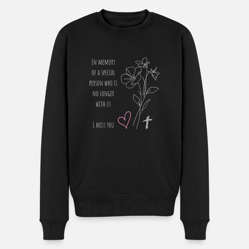 Tu me manques - Pull Premium bio Homme - noir
