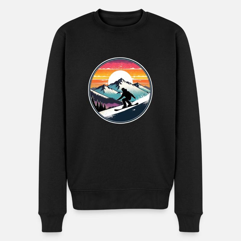 snowboard neige et ski - Pull Premium bio Homme - noir