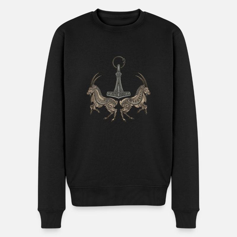 mjölnir - Pull Premium bio Homme - noir