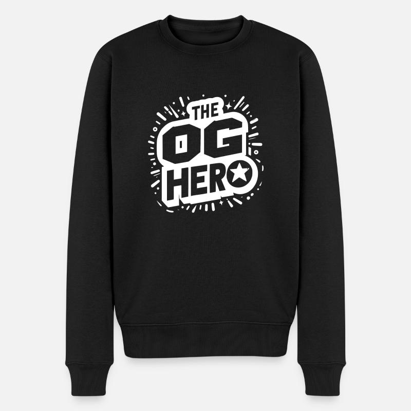 Le héros OG - Pull Premium bio Homme - noir