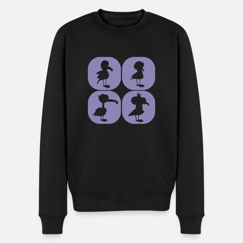 Check out this fantastic Shirt with Friendly Gulls - Männer Premium Bio Pullover - Schwarz