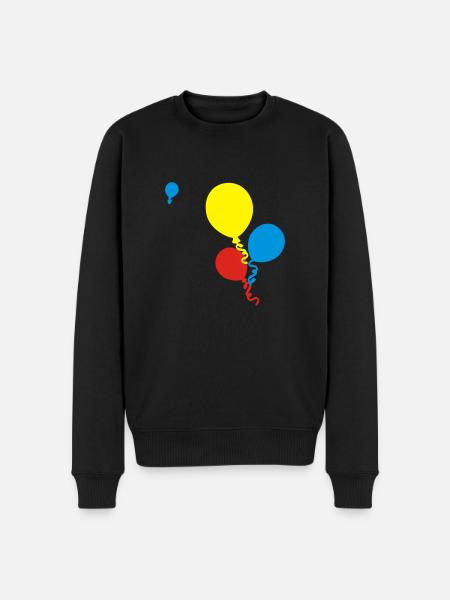 ballons - Männer Premium Bio Pullover - Schwarz
