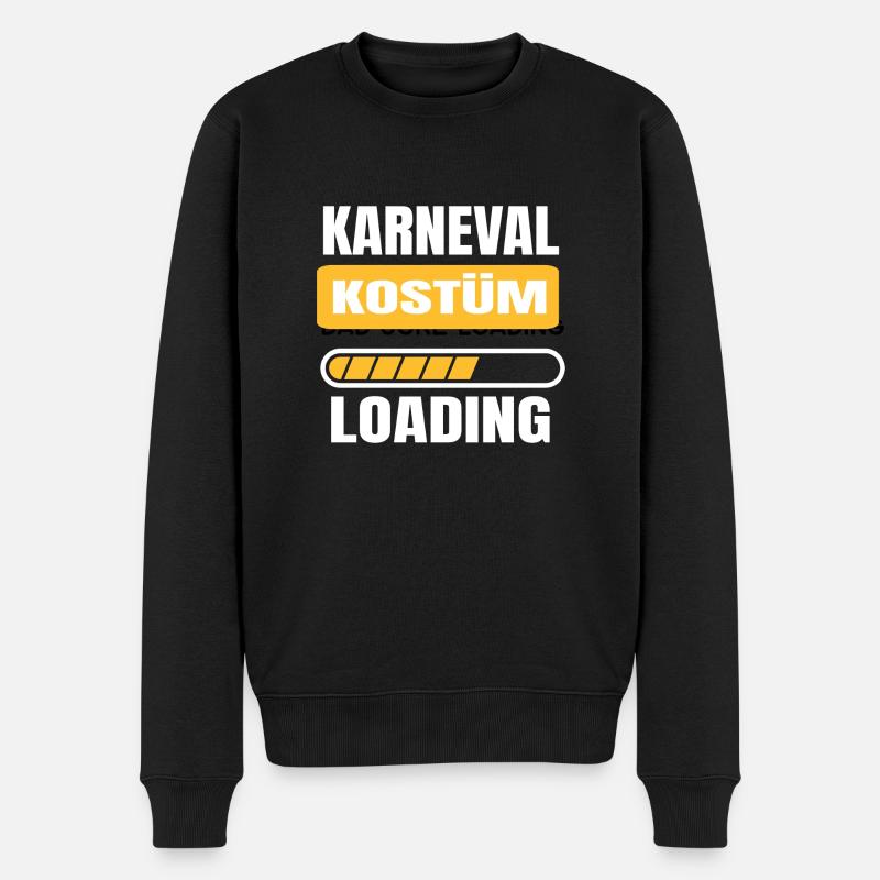 Karneval Kostüm Fasching Konfetti Geschenk - Männer Premium Bio Pullover - Schwarz