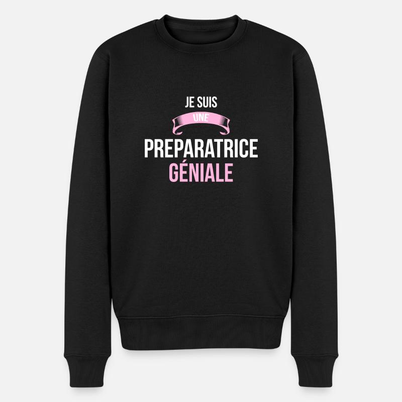 je suis une Preparatrice - Pull Premium bio Homme - noir