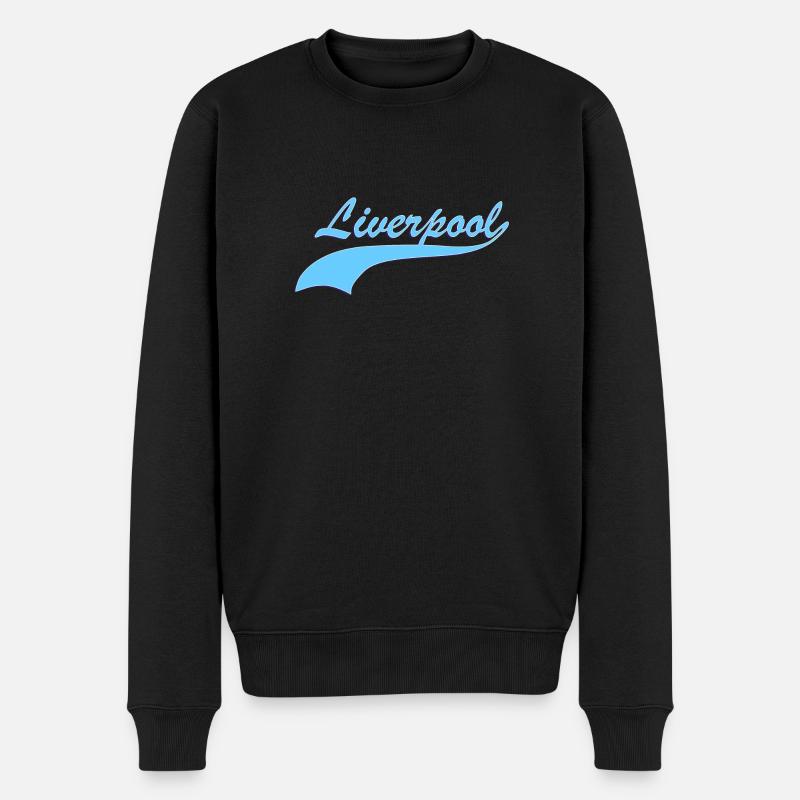 Liverpool - Männer Premium Bio Pullover - Schwarz