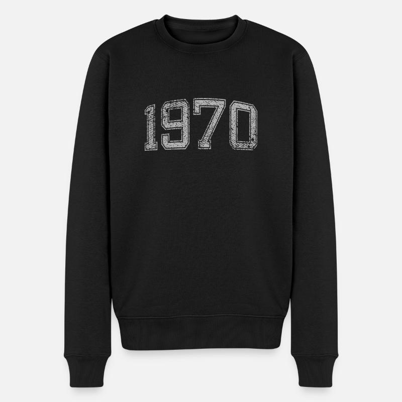 1970 annees - Pull Premium bio Homme - noir