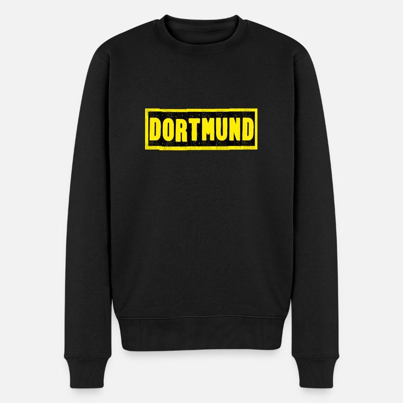 Dortmund - Männer Premium Bio Pullover - Schwarz