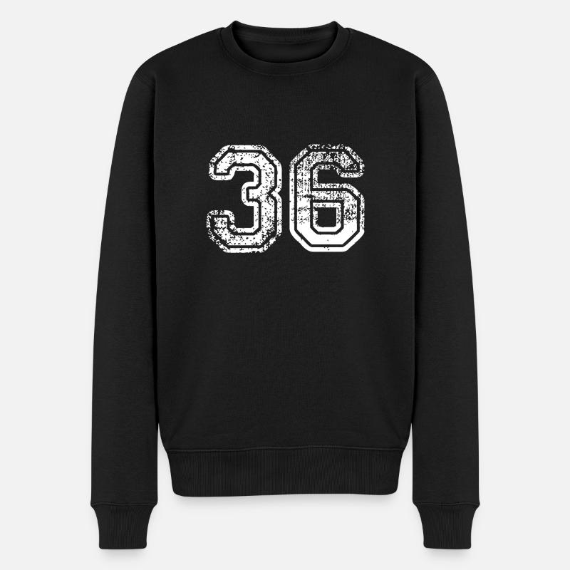 36 - Pull Premium bio Homme - noir