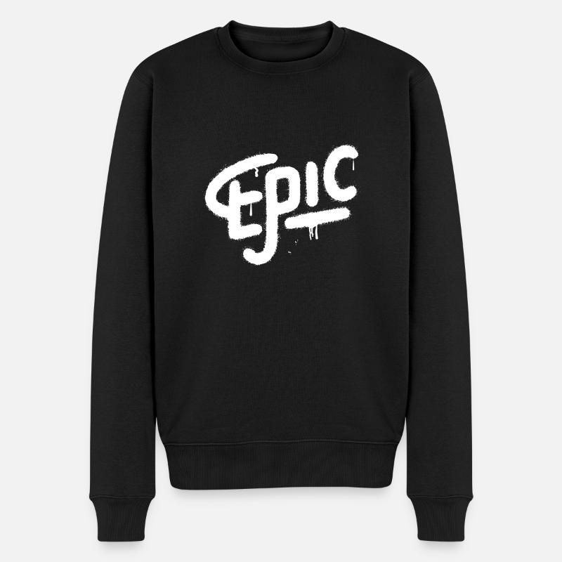 Spray Graffiti Épique - Pull Premium bio Homme - noir