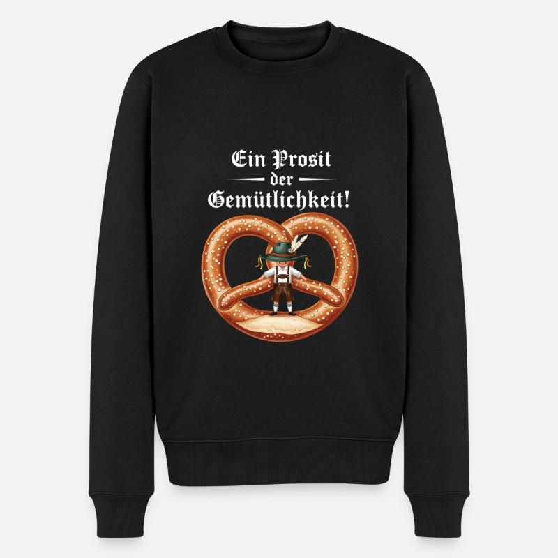 Ein Prosit der Gemütlichkeit ! - Männer Premium Bio Pullover - Schwarz