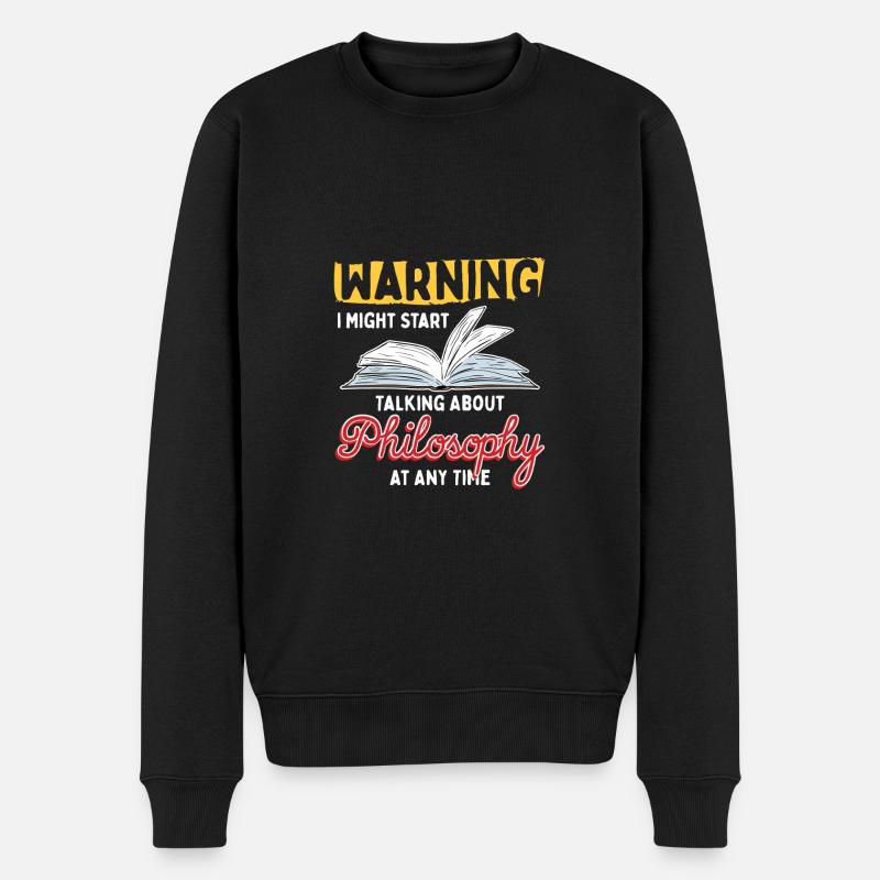 La philosophie dans la tête - Pull Premium bio Homme - noir