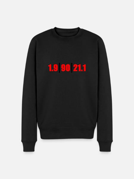 Triathlon Distanzen MD - Männer Premium Bio Pullover - Schwarz