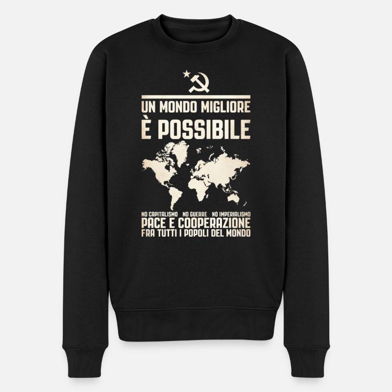 Un monde meilleur 2 - Pull Premium bio Homme - noir