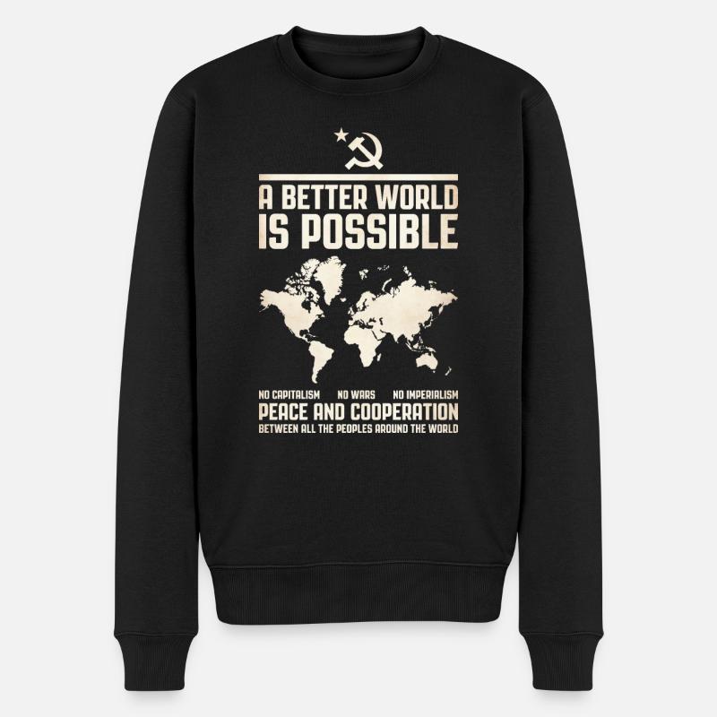 Un monde meilleur 2 - Pull Premium bio Homme - noir