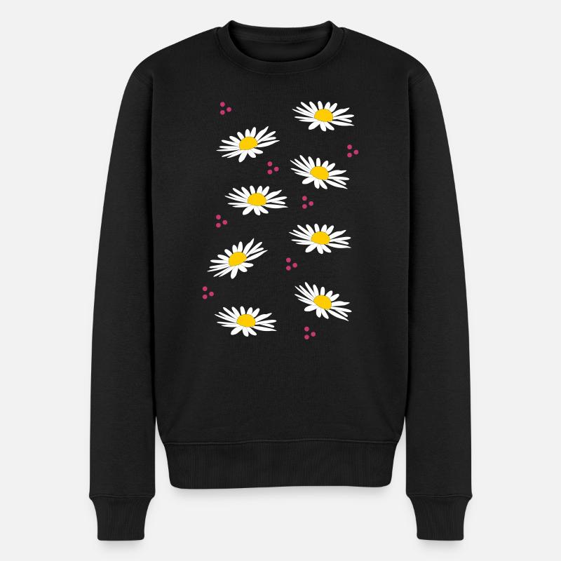 white margaritas - spring is calling - Men's Premium Organic Jumper - black