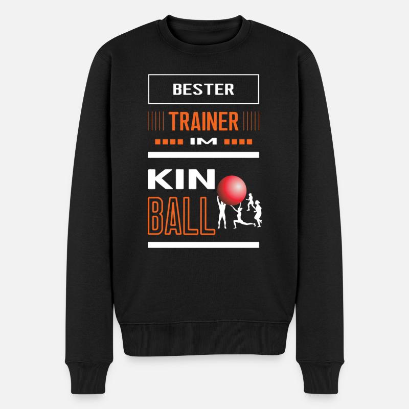 Bester Kinball Trainer Danke Kinballtrainer Geb - Männer Premium Bio Pullover - Schwarz