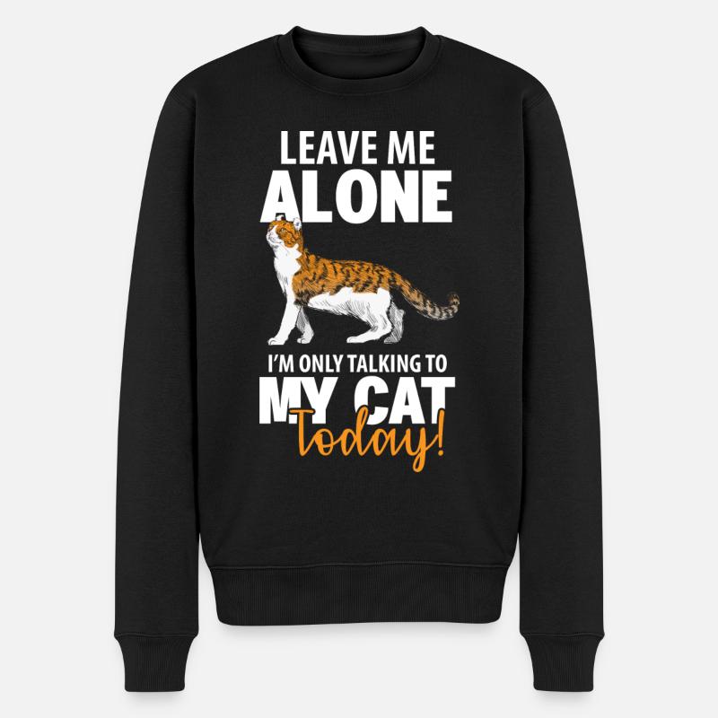Chat Chats de compagnie Chats - Pull Premium bio Homme - noir