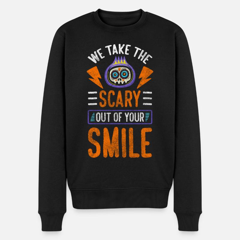 Horror Böse - Männer Premium Bio Pullover - Schwarz