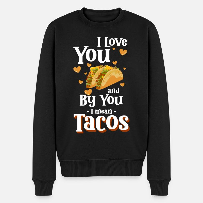 Taco Food Latino Burrito - Pull Premium bio Homme - noir