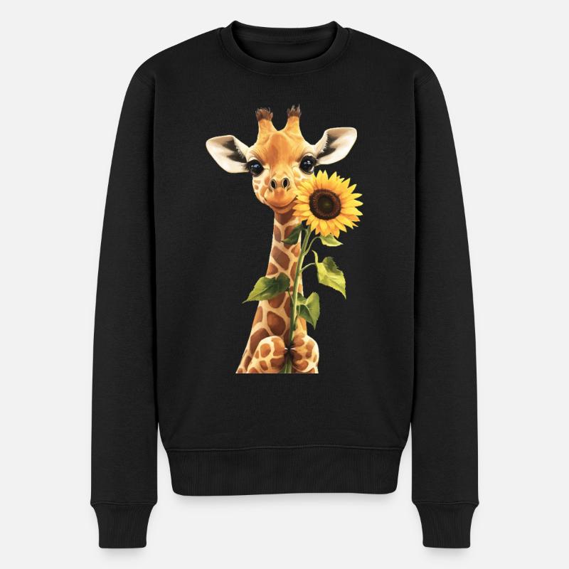 Känguru - Männer Premium Bio Pullover - Schwarz