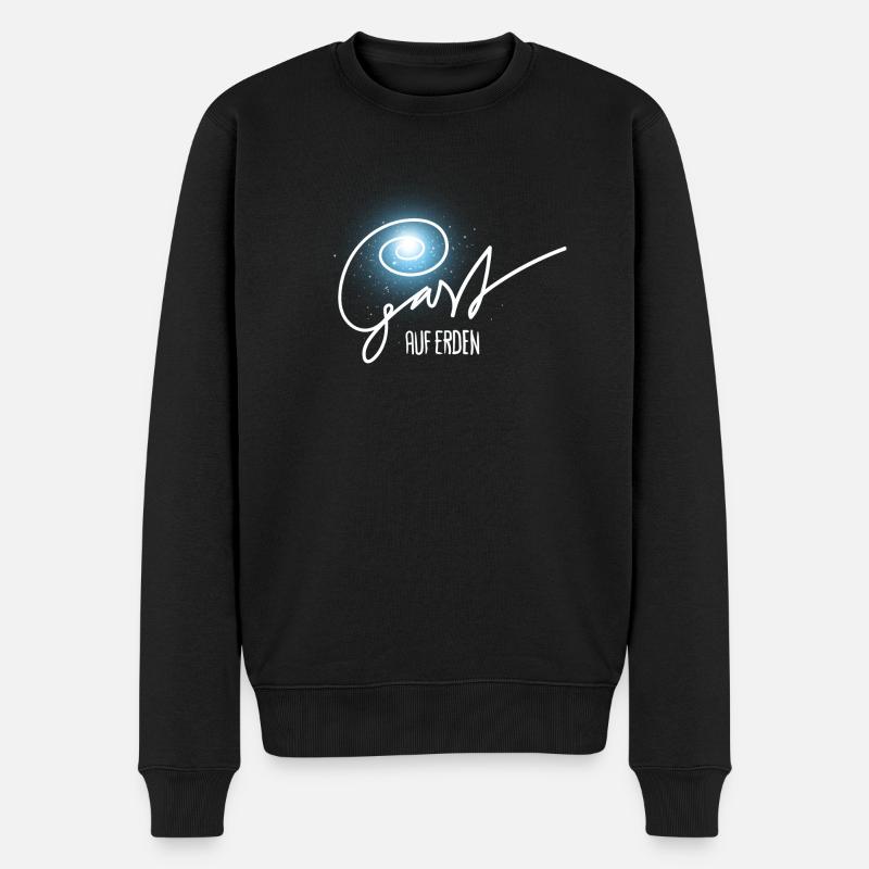 Gast auf Erden - Männer Premium Bio Pullover - Schwarz