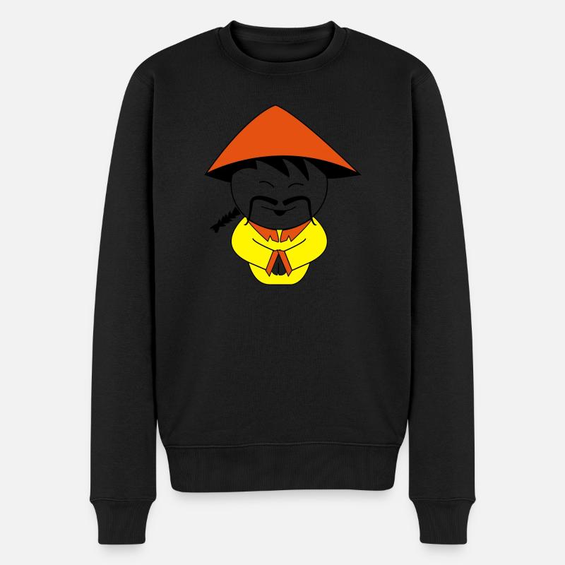 chinois - Pull Premium bio Homme - noir