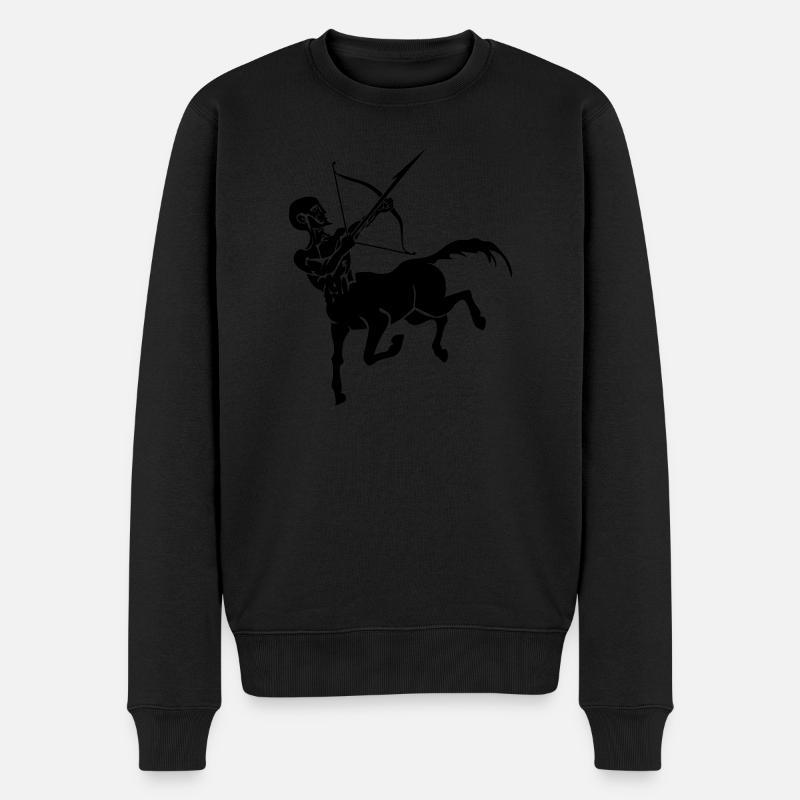 zentaur - Männer Premium Bio Pullover - Schwarz