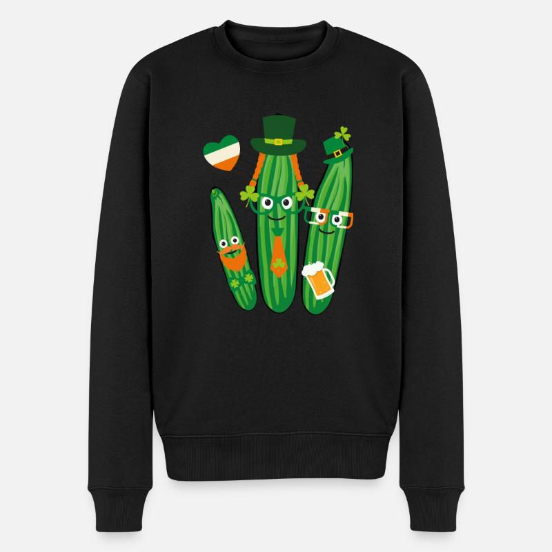 Iren,Irlande,saint-patricks,concombres, concombre - Pull Premium bio Homme - noir