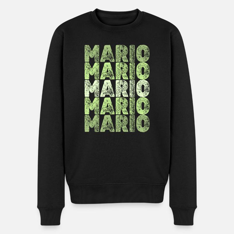 Geschenk für Mario - Männer Premium Bio Pullover - Schwarz