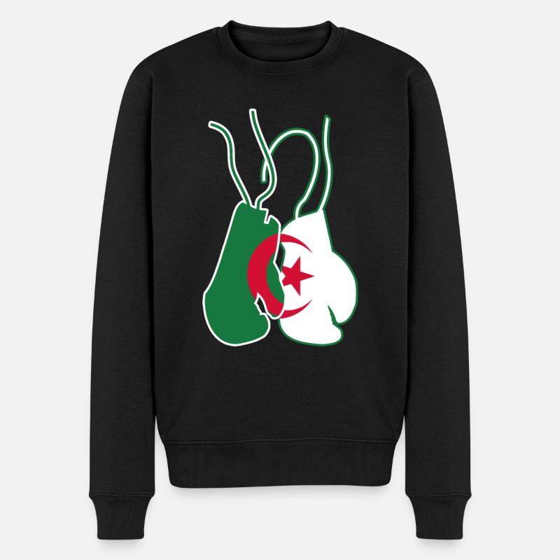 Boxe Algérie Boxeur Algérien - Pull Premium bio Homme - noir