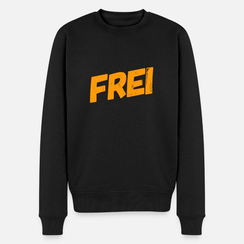 Frei - Männer Premium Bio Pullover - Schwarz