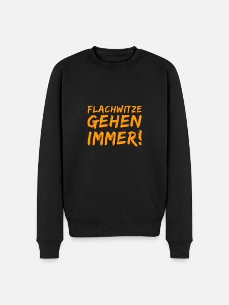 mein Humor - Männer Premium Bio Pullover - Schwarz