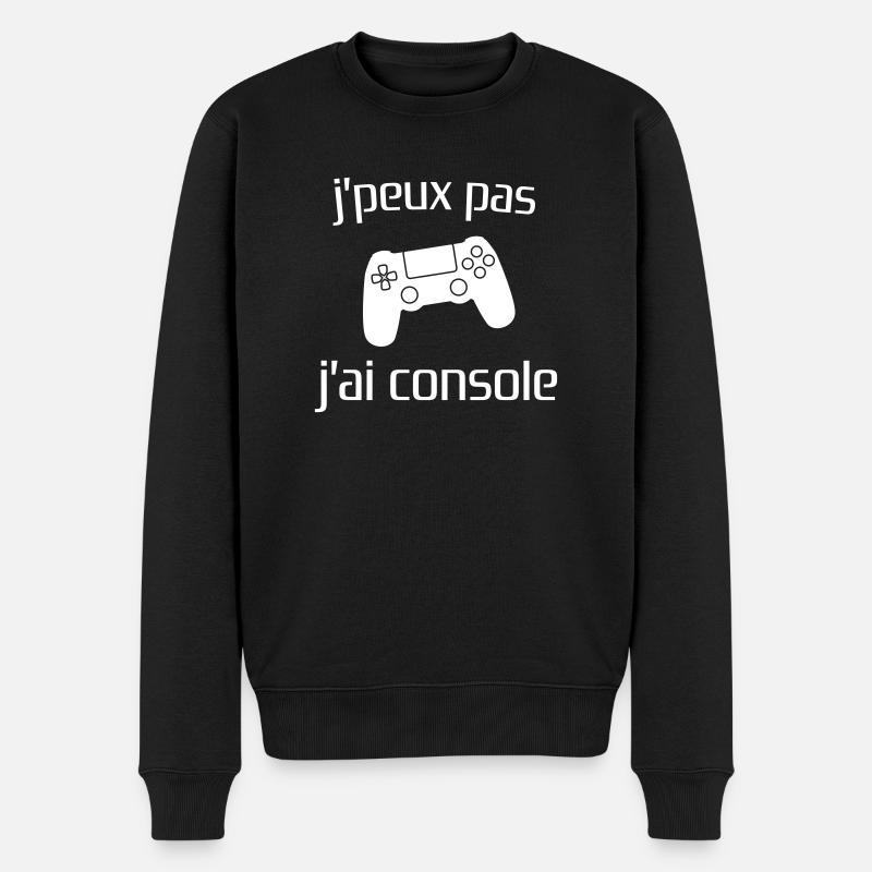 j'peux pas j'ai console - Pull Premium bio Homme - noir