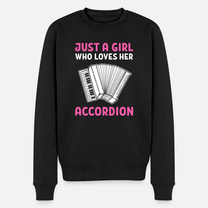 accordéon - Pull Premium bio Homme - noir