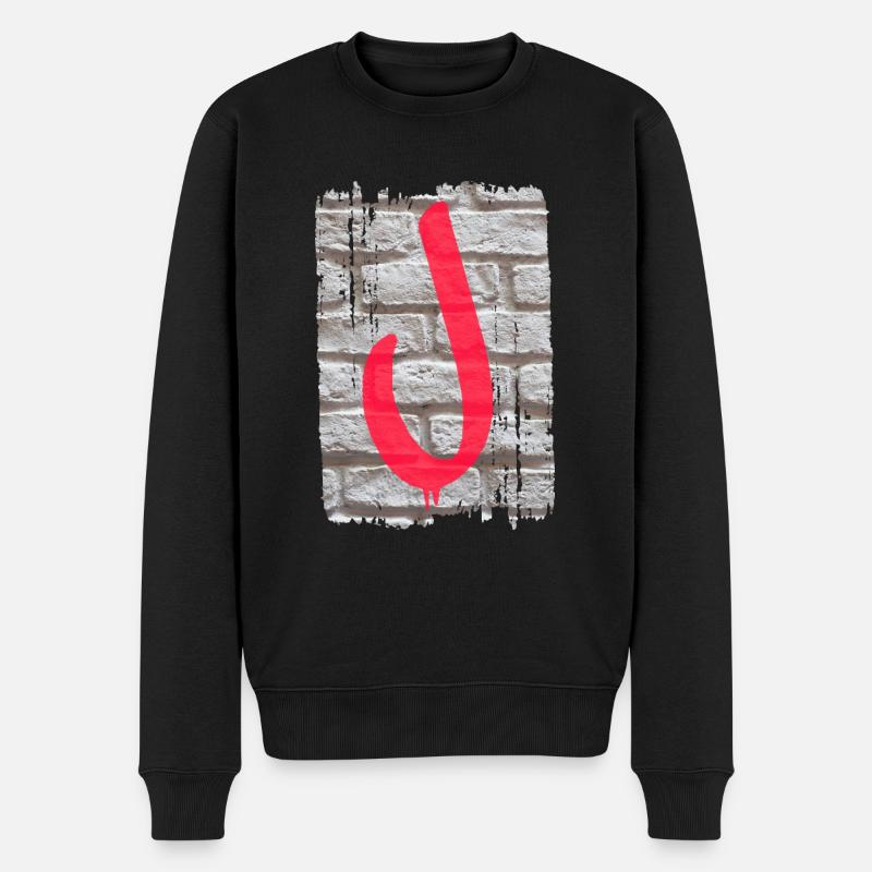 mauer j - Männer Premium Bio Pullover - Schwarz