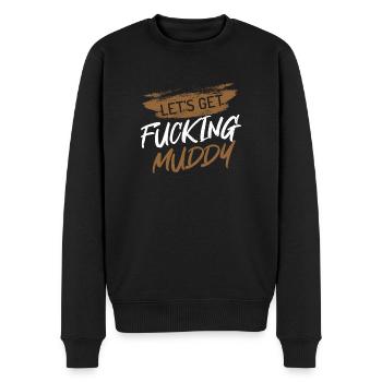 Let'S Get Fucking Muddy Quad Biker Four Wheeler - Männer Premium Bio Pullover - Schwarz - Vorne - Nico (187cm)