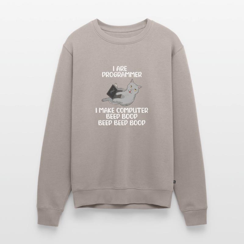 I Are Programmer I Make Computer Beep Bop Coder So Männer Premium Bio Pullover