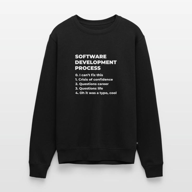 Software Development Process Programmer Coder Nerd Männer Premium Bio Pullover