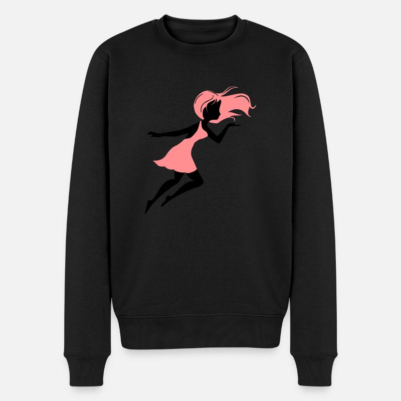 girly de - Pull Premium bio Homme - noir