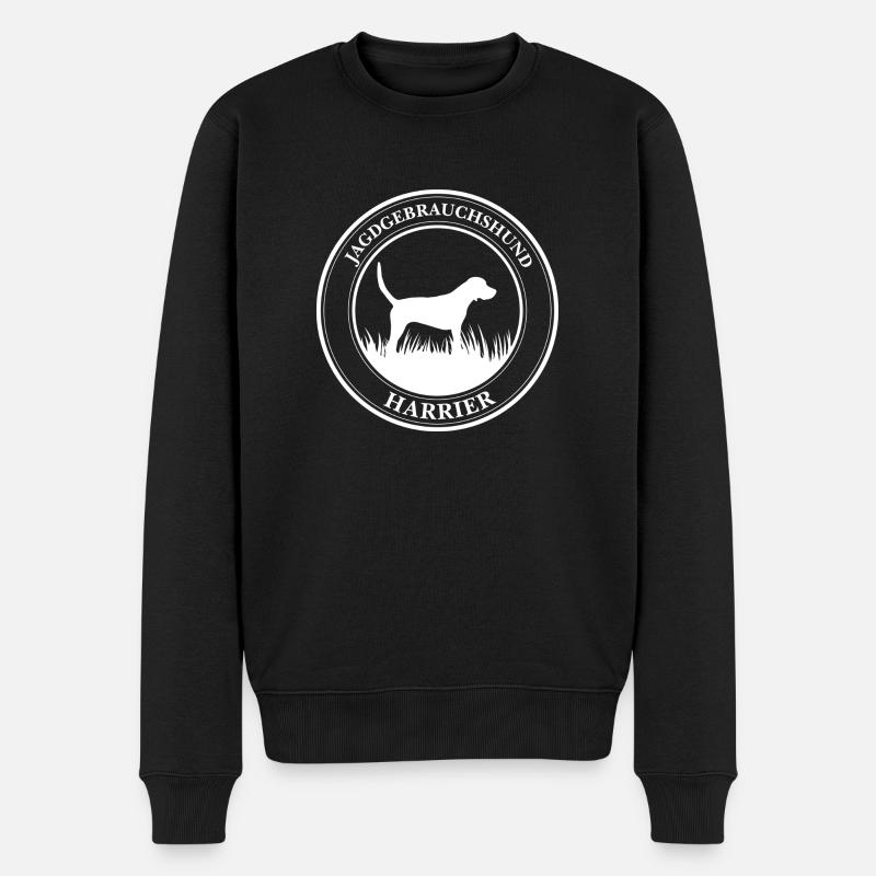 Harrier Jagdgebrauchshund Hunde Jagdhunde Wilsigns - Männer Premium Bio Pullover - Schwarz