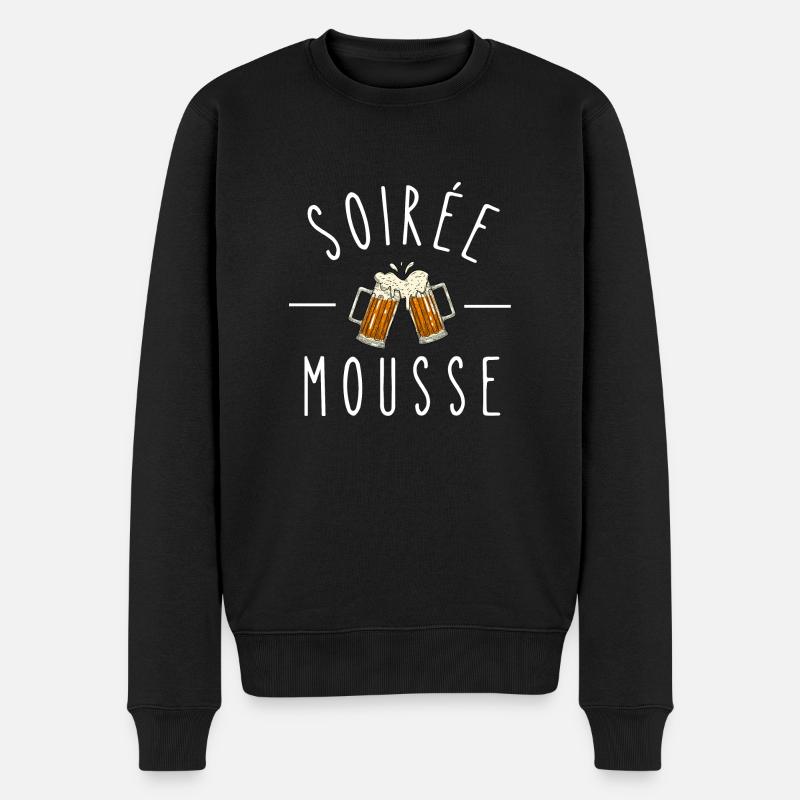 soirée mousse - Pull Premium bio Homme - noir