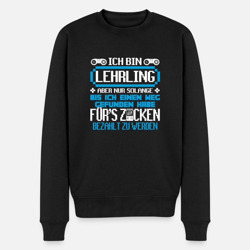 LEHRLING - Gamer - Männer Premium Bio Pullover - Schwarz