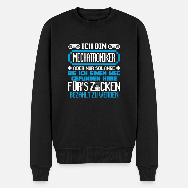 MECHATRONIKER - Gamer - Männer Premium Bio Pullover - Schwarz