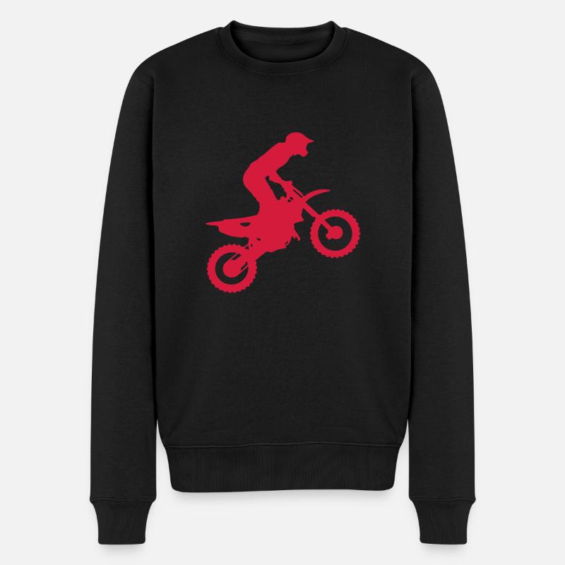 Motocross silouhette 1 - Pull Premium bio Homme - noir