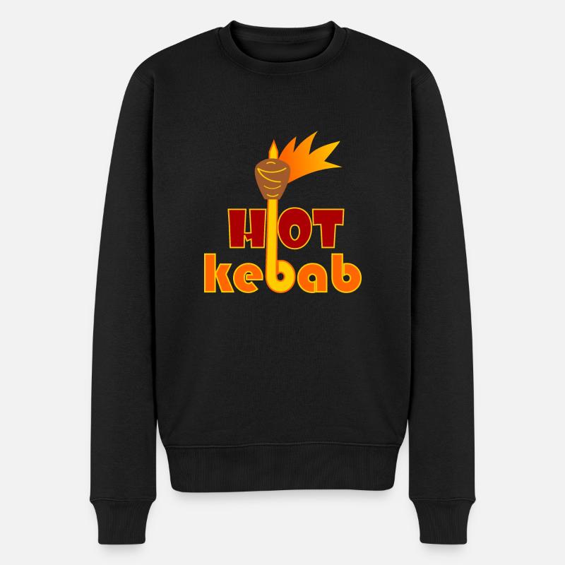 hot Kebab - Männer Premium Bio Pullover - Schwarz
